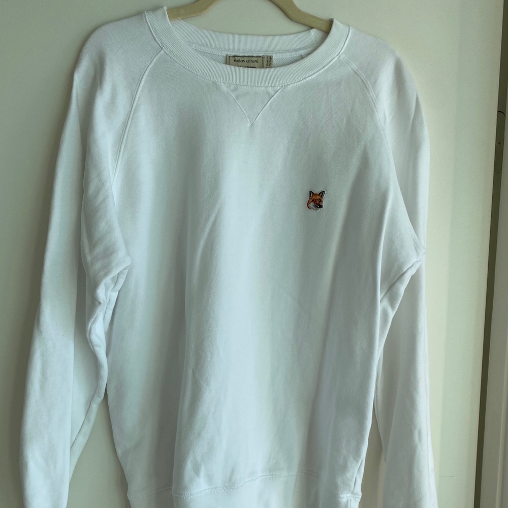 Maison Kitsune white sweater size L